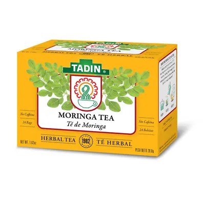 Tadin Moringa Tea. Improves Your Overall Health. Caffeine Free. 24 Bags. 1.02 Oz • $7.70