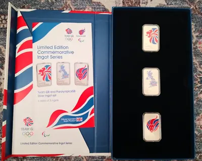 2012 London Team Limited Edition Commemorative Ingot Paralympics 925 Silver • £92