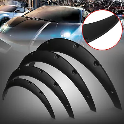 Universal Adjustable Car Fender Flares Extension Wheel Arch Cover Stickers 4PCS • $45.91