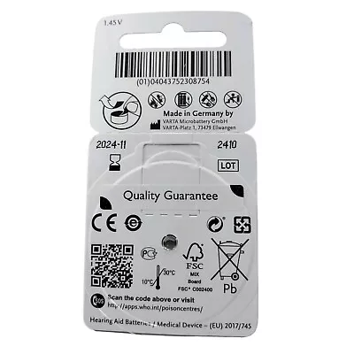 Approved High-Level PowerOne P312 Wireless Hearing Aid Batteries 8 Count Germany • $14.25