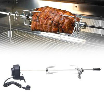 £47.50 • Buy New Electric BBQ Grill Spit Roaster Rod Outdoor Barbecue Grilling Rotisserie Kit