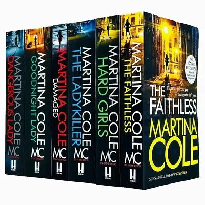 Martina Cole Collection 6 Books Set Faithless Hard Girls Ladykiller Damaged • £19.49