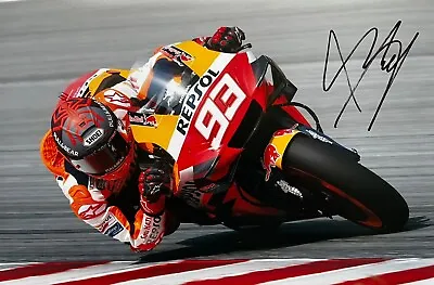 Marc Marquez Hand Signed 12x8 Photo Motogp (m#011). • $124.41