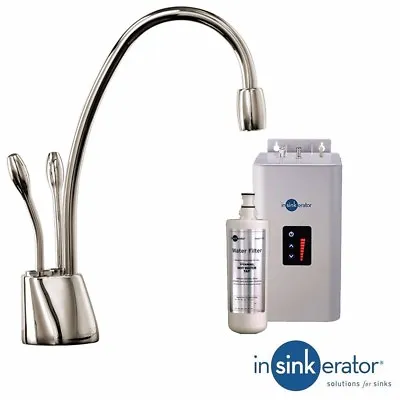 Insinkerator Ise Brushed Steel Steaming Hot & Cold Kitchen Kettle Tap • £809.99