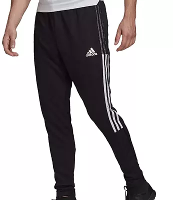 Adidas Tiro 21 Men's Training Pants Track/Soccer Pant GH7305 Black / White • $42.97