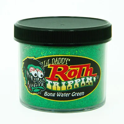 Lil' Daddy Roth Metal Flake Trippin' Bong Water Green • $18.99