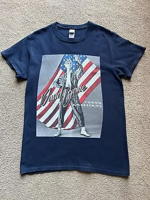 David Bowie T-Shirt Blue 'Young Americans' Small • £4.99