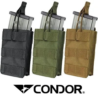 Condor 191129 Tactical MOLLE Single Open Top Bungee Rifle Magazine Mag Pouch • $11.95