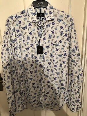 BNWT Dario Beltran Hippy Boho Butterfly Shirt New Medium • £25