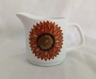 J&G Meakin Brown Yellow Sunflower Milk Cream Jug 2.75  • £11.99