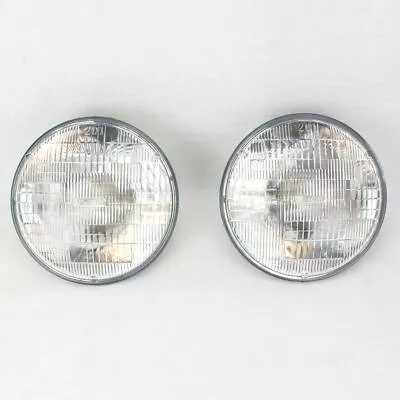 7  Halogen Sealed Beam Glass 12 Volt Headlight Head Lamp Light Bulbs 12V • $29.95