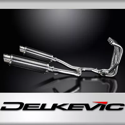 Kawasaki Zzr1100c/d 1990-2001 4 Into 2 350mm Round Carbon Exhaust System • $1139.95