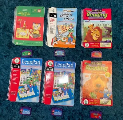 Leapfrog LeapPad / Leap-start Cartridges & Books Educational Bundle X 6 • £15