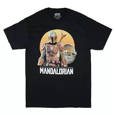 Star Wars Mens' The Mandalorian And Baby Yoda Graphic Print T-Shirt • $12.95