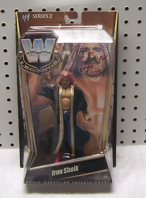 Iron Sheik  Signed Vintage Wrestling Action Figure  W/COA • $160