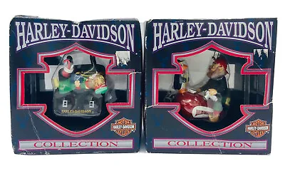 *VINTAGE* Harley-Davidson 1999 North Pole Motorcycle Club Christmas Ornaments • $17