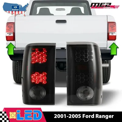 LED Smoke Tail Lights For Ford Ranger 2001-2004 2005 Rear Brake Lamps Left Right • $79.99