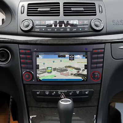 For Mercedes Benz E Class W211 W219 7   Car Radio 4G WIFI GPS Sat Nav Radio DAB+ • £180.49
