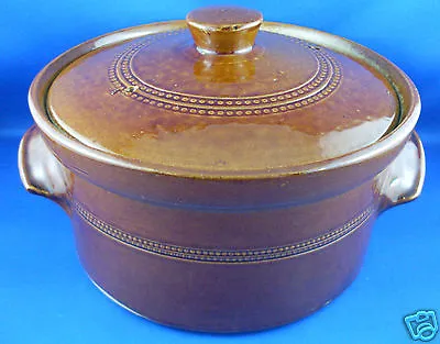 Antique PEARSONS Chesterfield England STONEWARE POTTERY 1.5L Oven Casserole Dish • $95.50