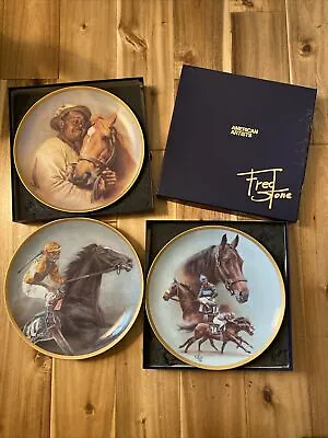 Lot-3 Vintage Fred Stone Plates *Forever Friends*Sunday Silence*John Henry/Shoe • $16