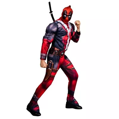 The Avenger Deadpool X-man Superhero Mens Adults Fancy Costume • $59.90