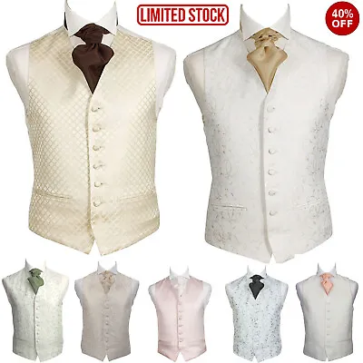 £8.99 • Buy New Men's Waistcoats Formal  Colour Waistcoat Classic Casual Wedding Business