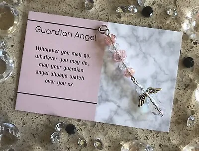 £3.10 • Buy Hanging Crystal Guardian Angel (Oct Birthstone) Christmas Stocking Filler Gift
