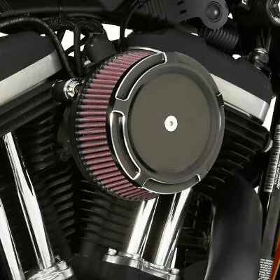 $42.98 • Buy Black CNC Cut Stage 1 Big Sucker Air Cleaner Cover For Harley Touring Glide Dyna