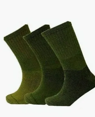 £5.85 • Buy 3 Pairs Mens Merino Wool Socks Military Army Crew Thermal Winter Socks 6-11