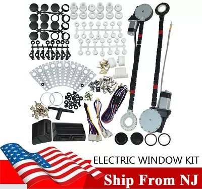 Electric Power Window Lift Regulator Conversion Kit Universal 2 Door Pickup Car • $84.84