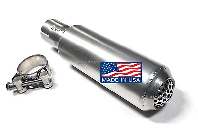 Slip-On 1.25  ID Exhauts Muffler 304 Stainless Spark Arrestor Inside SS Clamp. • $49.50