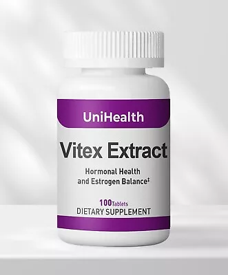 UniHealth Vitex Chaste Chaste Berry Menopause 100 Tablets 100 Day Supply • $29.99