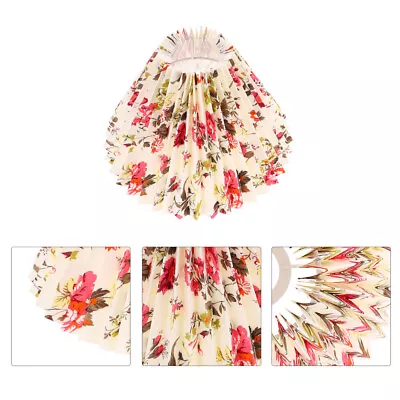  Pleated Lampshade Flower Chandelier Wall Light Decor Cloth Elasticity • £13.15