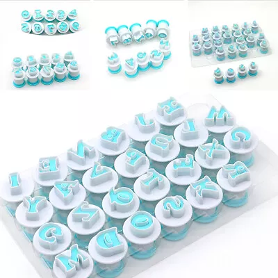 $17.59 • Buy Alphabet Mould Set Cake Decorating Mold Number Icing Cutter Letter Fondant