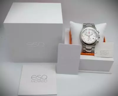 ESQ Movado Centurion Chronograph Watch 07301223 Stainless Steel • $225