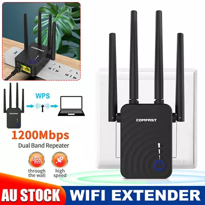 2.4GHz&5.8GHz WiFi Extender Dual Band Router Wireless Internet Booster Repeater • $42.95
