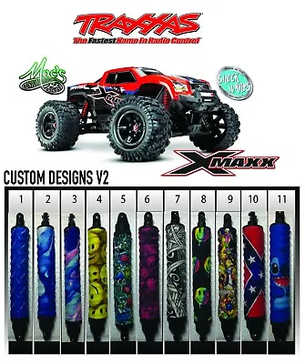 *FITS* Traxxas X-Maxx Shock Covers Xmaxx Shock Wraps Dust Wraps - Vol 2 • $22.49