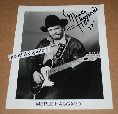 Merle Haggard Country Legend Singer Autograph Signed 8x10 Photo Music • $49.99