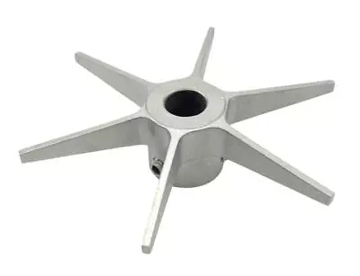 $79.99 • Buy Unbranded 6-Blade 4  Diameter SS Mill Finish Radial Flow Turbine 1/2  Bore