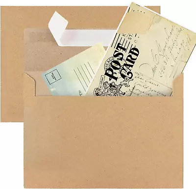 50 Pack Kraft Envelopes A4 Invitation Envelopes 4X6 Envelopes For Invitations • $8.65