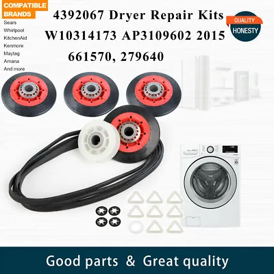 4392067 Dryer Repair Kits (Belt Part # 661570) For Whirlpool Kenmore Maytag Duet • $21.99