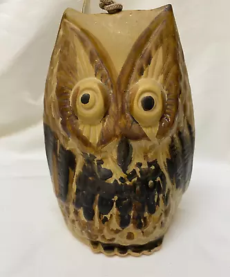 Vintage Pacific Stoneware Inc. Owl Wind Chime Bell • $29.95