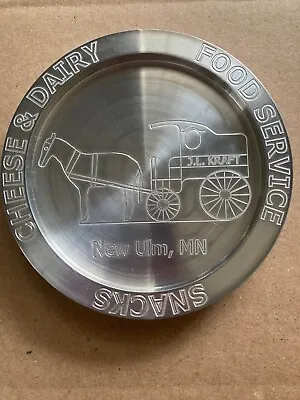 NEW ULM MN Minnesota Foodservice Cheese & Dairy Metal Paperweight Coaster • $14