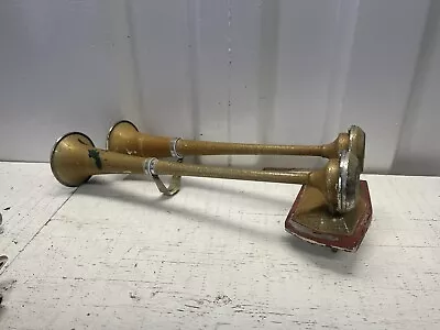 Vintage Brass AFI Boat Double Air Horn Tested • $100