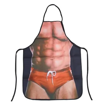 BBQ Sexy Party Funny Naked Muscle Men Chef Cooking Kitchen Bib Aprons Pinafore • $4.79