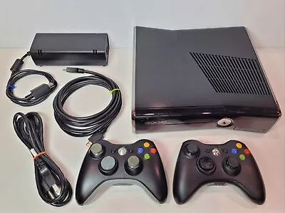 $114.95 • Buy Microsoft XBox 360 Slim Glossy Model 1439 250GB HDD Bundle TESTED