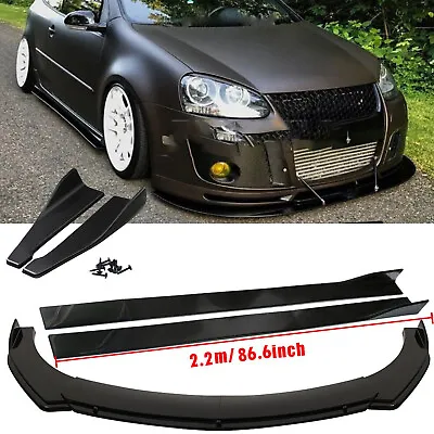 For VW Golf GTI MK5 MK6 MK7 Front Bumper Lip Spoiler + Side Skirts + Rear Lips • $129.99