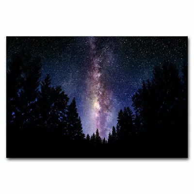 Milky Way Photo Poster Space Galaxy Universe Wall Art Picture Print Starry Night • $5.26