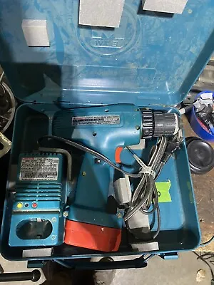 Working Makita 9.6 Volt Drill Driver With Charger Case & 1 Battery -6200D Tested • $30