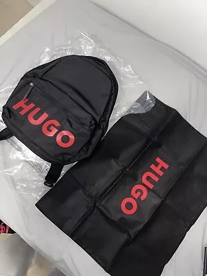 £105 • Buy HUGO BOSS Mens BackPack - Black/Red. Rare Drop. Brand New!